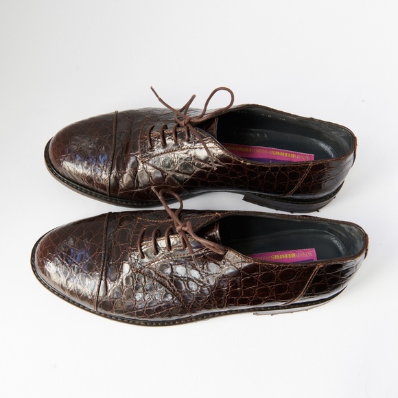 80s - SUSAN BENNIS - WARREN EDWARDS - Shoes - Men\'s - 10 - BR - Crocodile main image 4